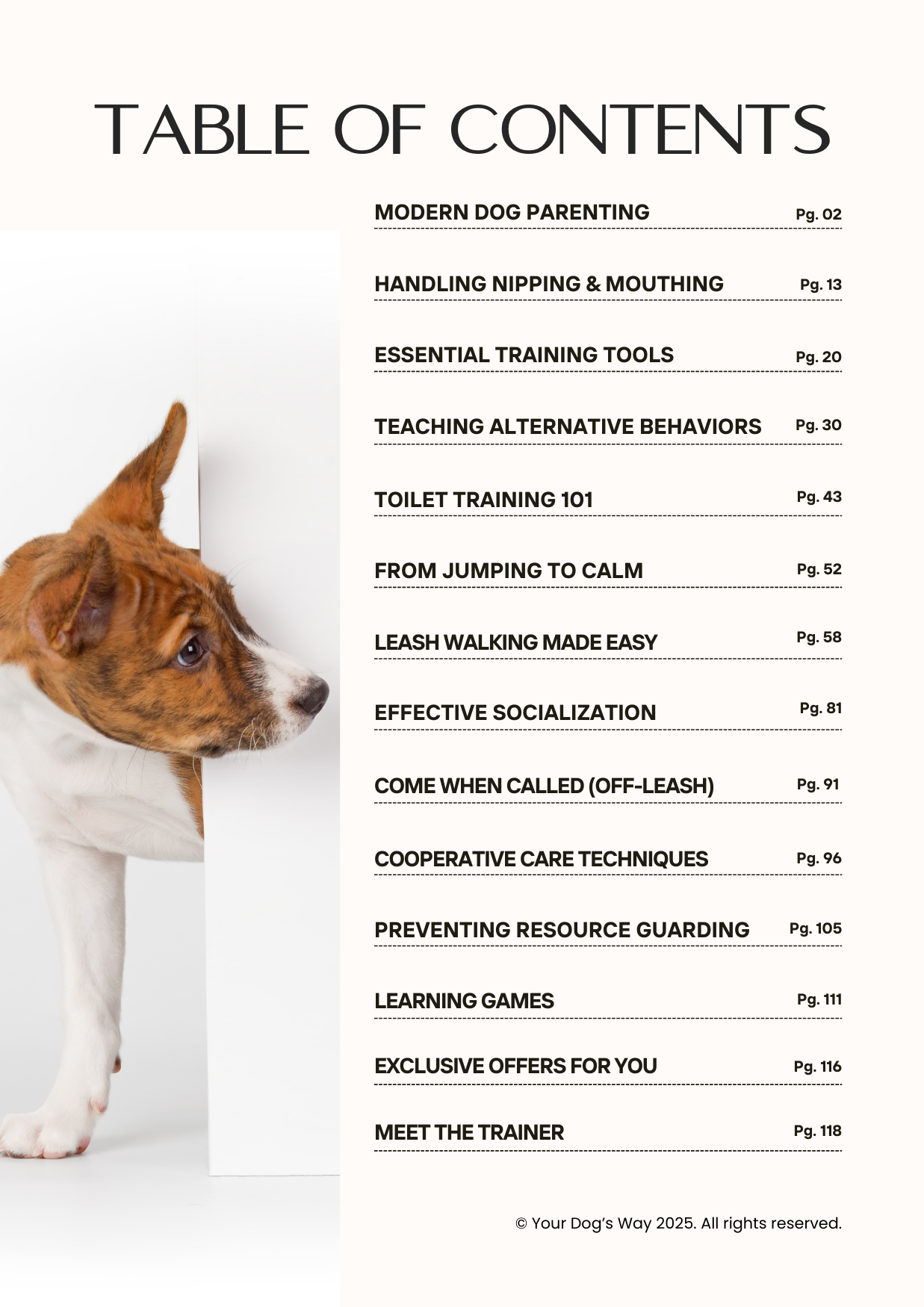 YOUR PUPPY'S GOOD MANNERS - A guide to prevent problems before they start & fix bad habits